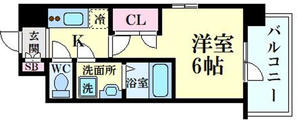 姫島駅 徒歩8分 6階の物件間取画像